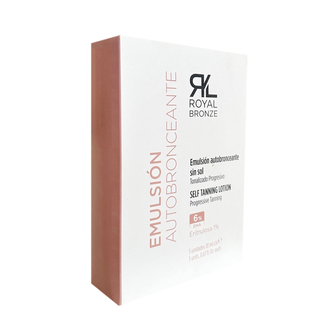 EMULSIÓN AUTOBRONCEANTE. DHA 6% SIN SOL. Caja 5 uni. 20 ml c/u